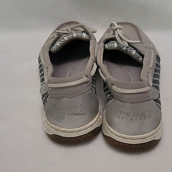 Sperry Top Siders Grey And Silver Flats Size 9 - Picture 6 of 10